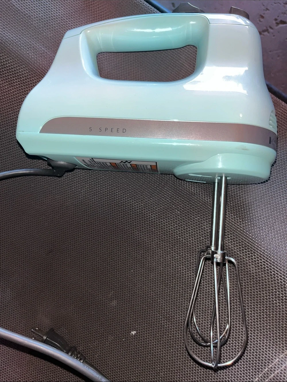Kitchen-Aid Aqua 5-Speed Hand Mixer